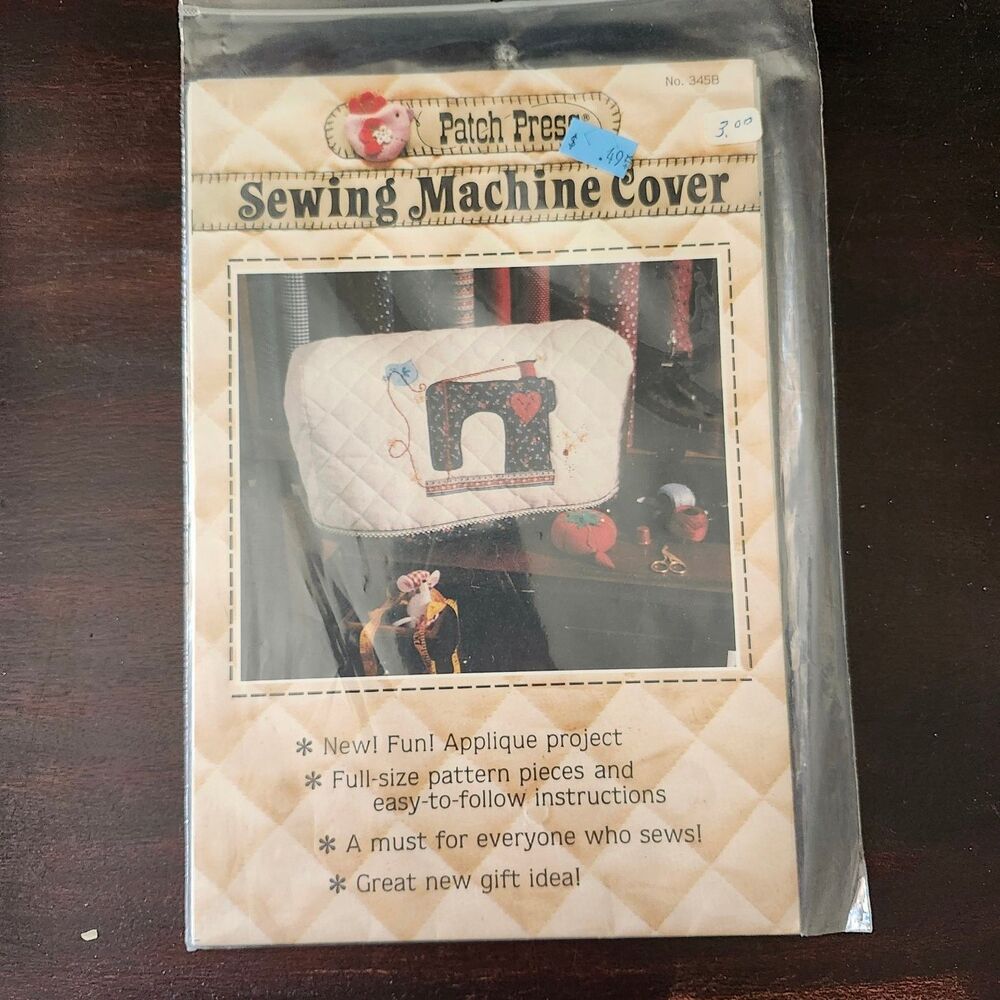 Patch Press Sewing Machine Cover Quilt Pattern No. 345B Applique June Williams